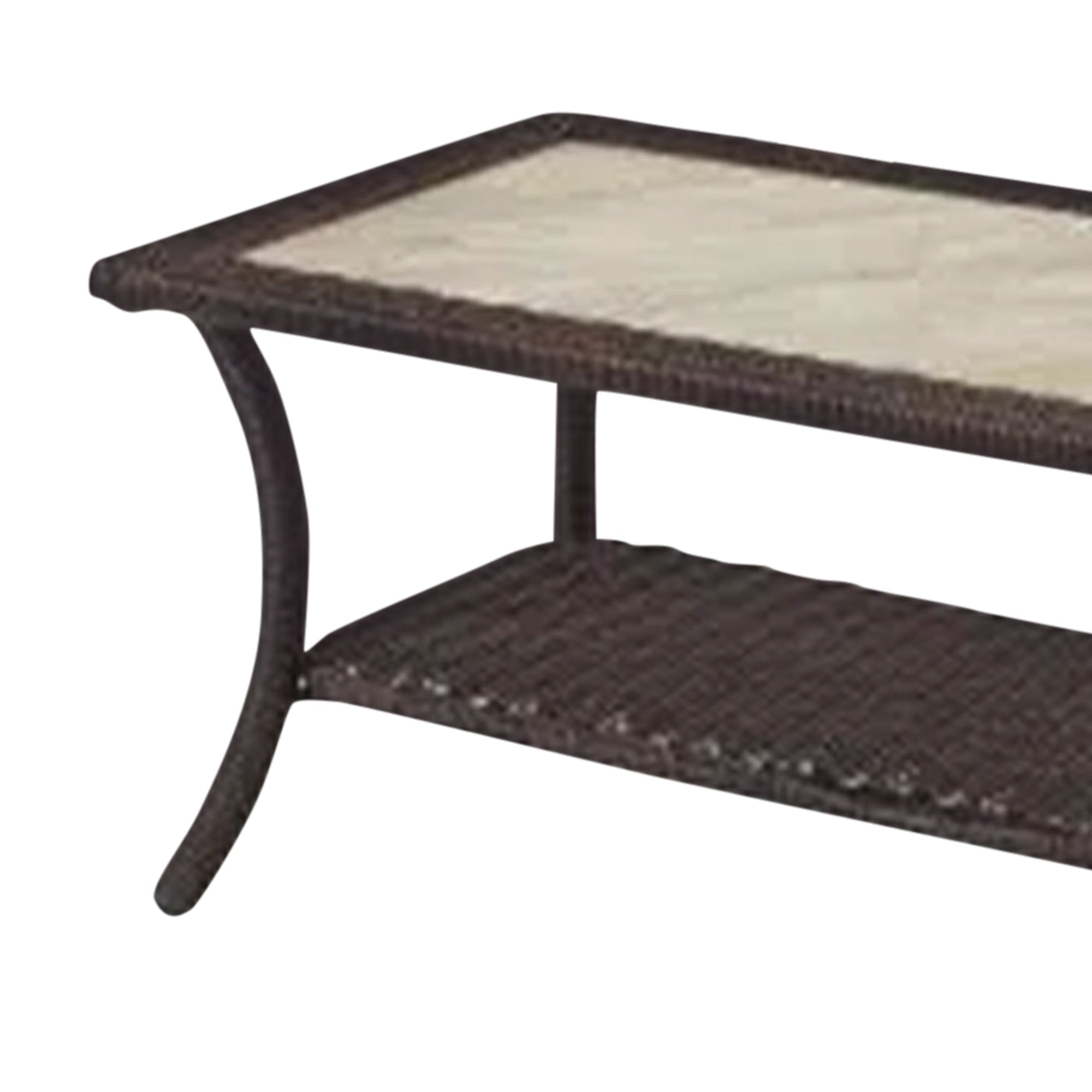 Four Seasons Courtyard Montego Bay Loveseat & Coffee Table, Ivory (Open Box) - VMInnovations