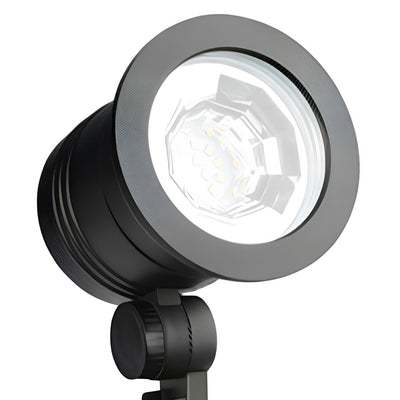 Fusion LED Spotlight Metal Outdoor Light w/ 1000 Lumens, Black (Used) - VMInnovations