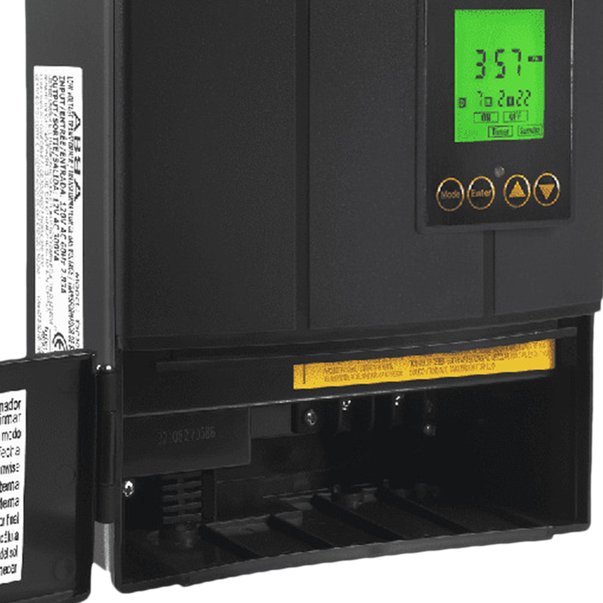 Fusion 120 Watts Low Voltage Stake Light Transformer with Built-In Timer, Black - VMInnovations