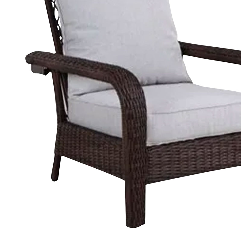 Four Seasons Courtyard Montego Bay Set of 2 Adjustable Patio Chairs w/ Cushions