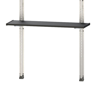 Keter 40 Inch All Weather Steel Reinforced Utility Storage Shed Shelf Kit, Black (22 Pack) - VMInnovations
