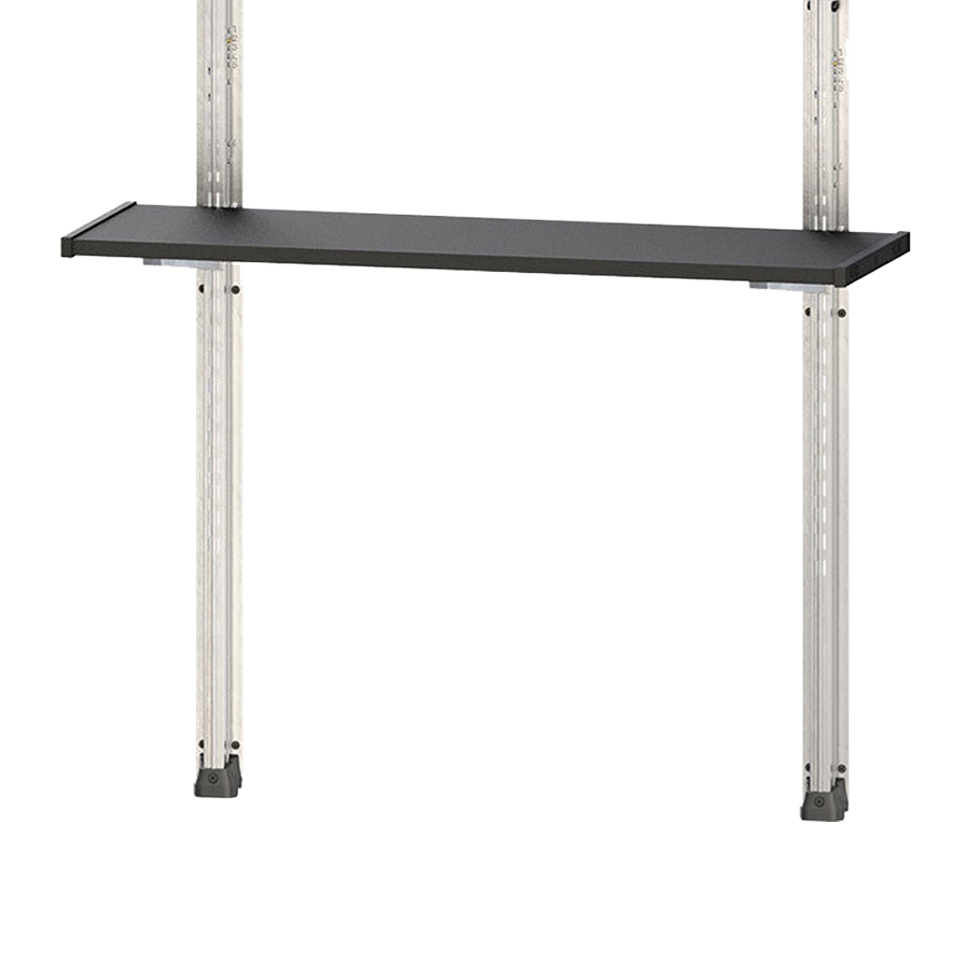 Keter 40 Inch Steel Reinforced Utility Storage Shed Shelf Kit, Black (Open Box) - VMInnovations