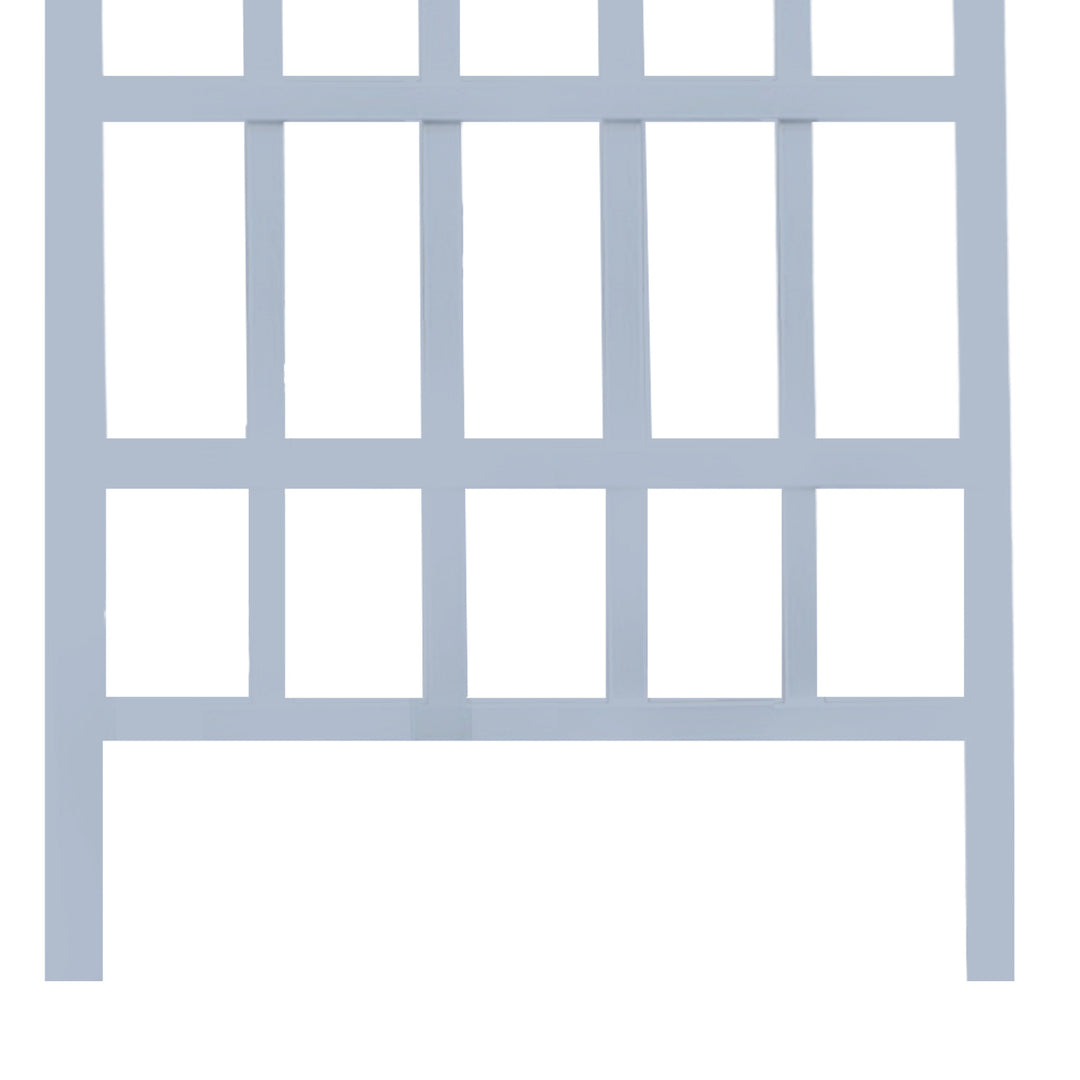 Dura-Trel Durable Gardening Vinyl 35 x 75 Inches Melrose Trellis White(Open Box) - VMInnovations