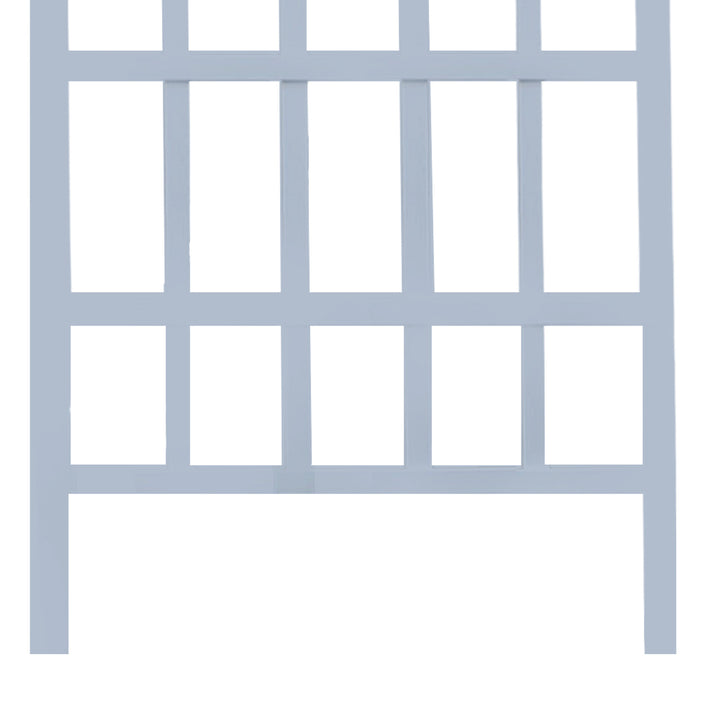 Dura-Trel Durable Gardening Vinyl 35 x 75 Inches Melrose Trellis White(Open Box) - VMInnovations