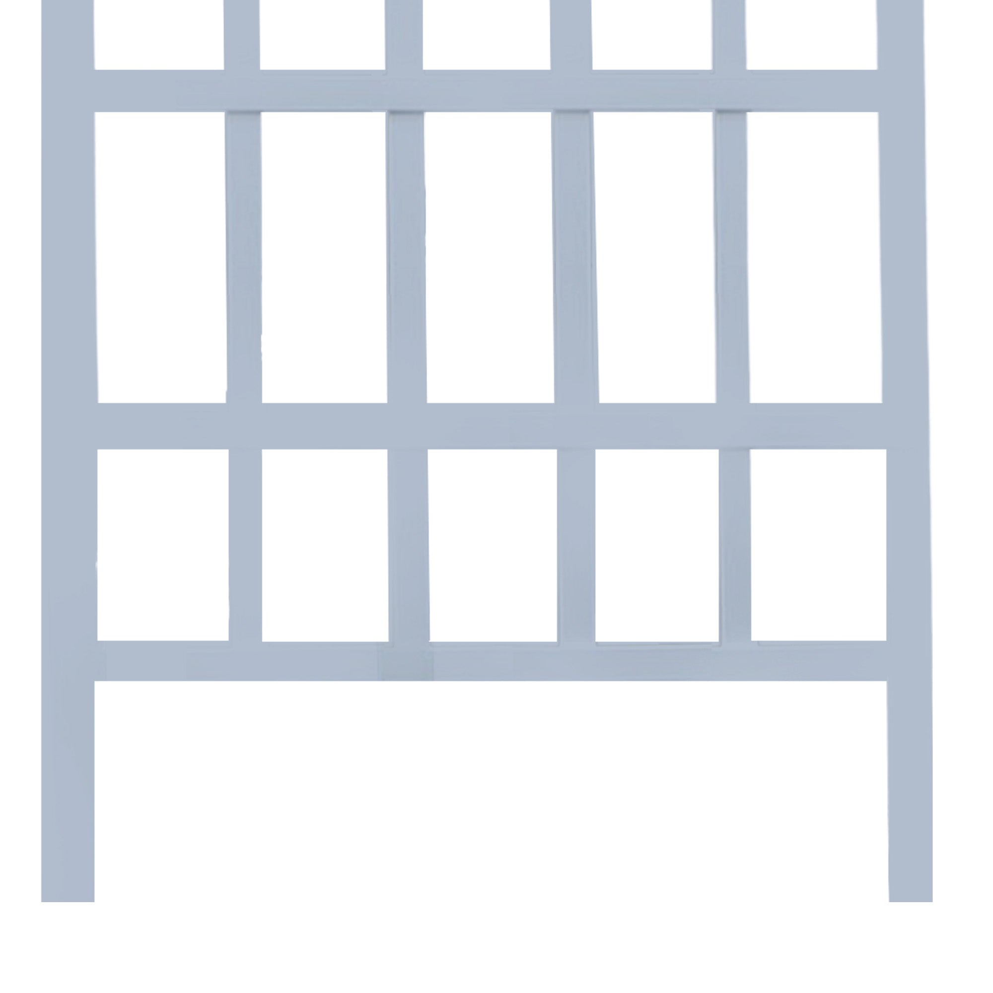 Dura-Trel Outdoor Durable Gardening Vinyl 35'x75' Melrose Trellis, White (Used)
