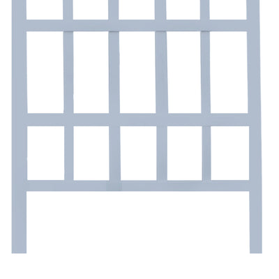 Dura-Trel Outdoor Durable Gardening Vinyl 35'x75' Melrose Trellis, White (Used)