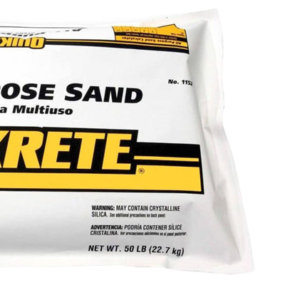QUIKRETE All Purpose Sand for Potting Soil and Concrete Mix, Coarse, 50 Lb Bag