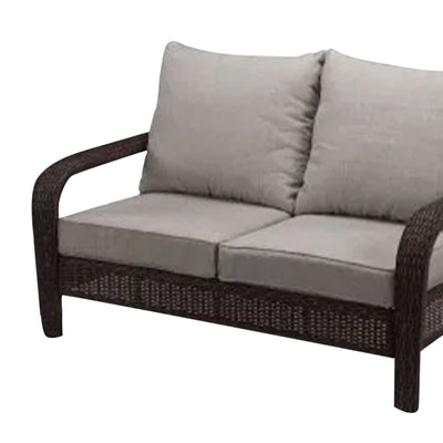 Four Seasons Courtyard Montego Bay Loveseat & Coffee Table, Ivory (Open Box) - VMInnovations