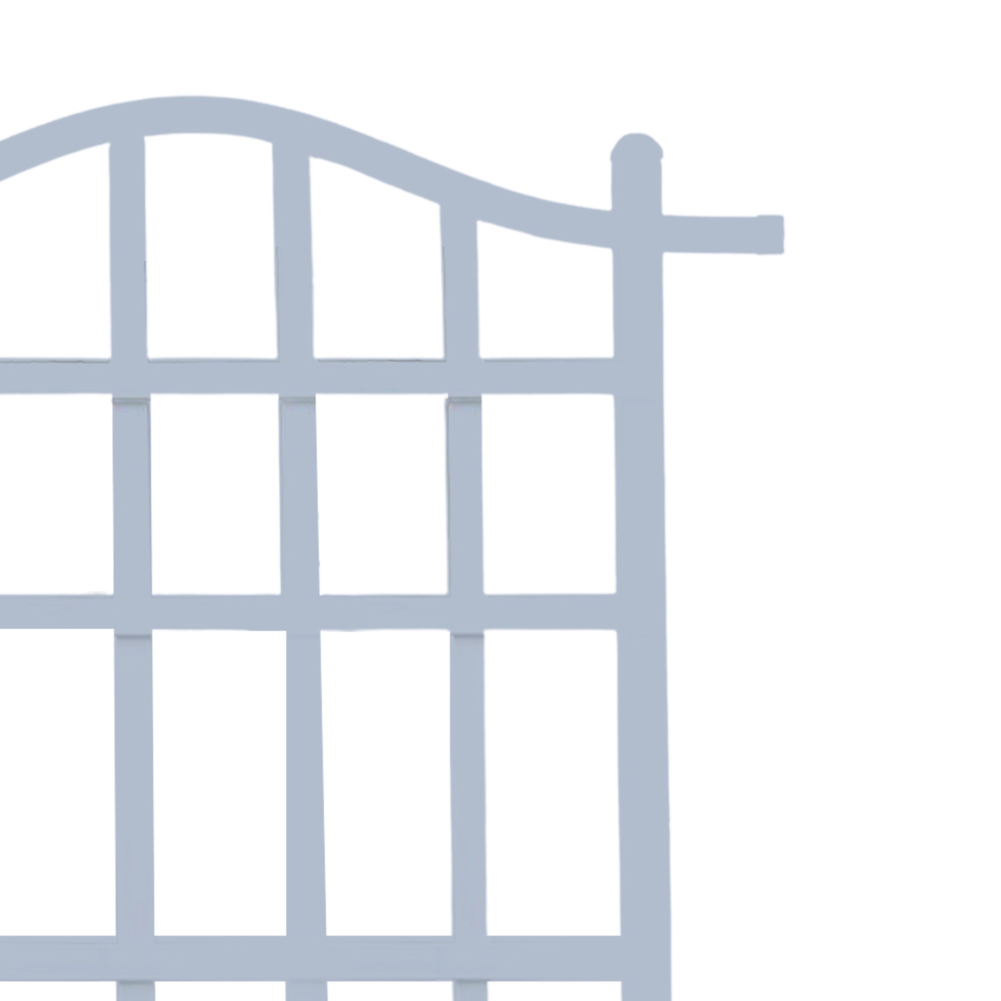 Dura-Trel Outdoor Durable Gardening Vinyl 35'x75' Melrose Trellis, White (Used)