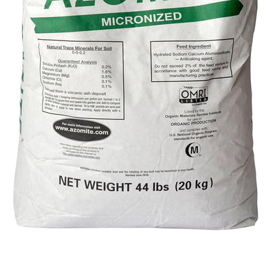 Azomite 44 lbs Micronized Organic Trace Mineral Soil Additive Fertilizer Powder