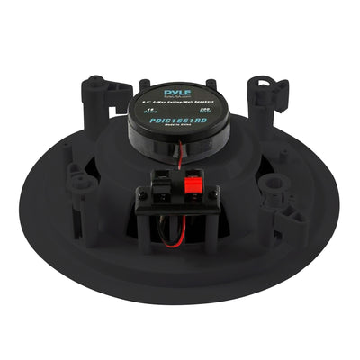 Pyle PDIC 200W 6.5" In Wall Ceiling Speakers, Spring-Loaded Terminals (Open Box) - VMInnovations