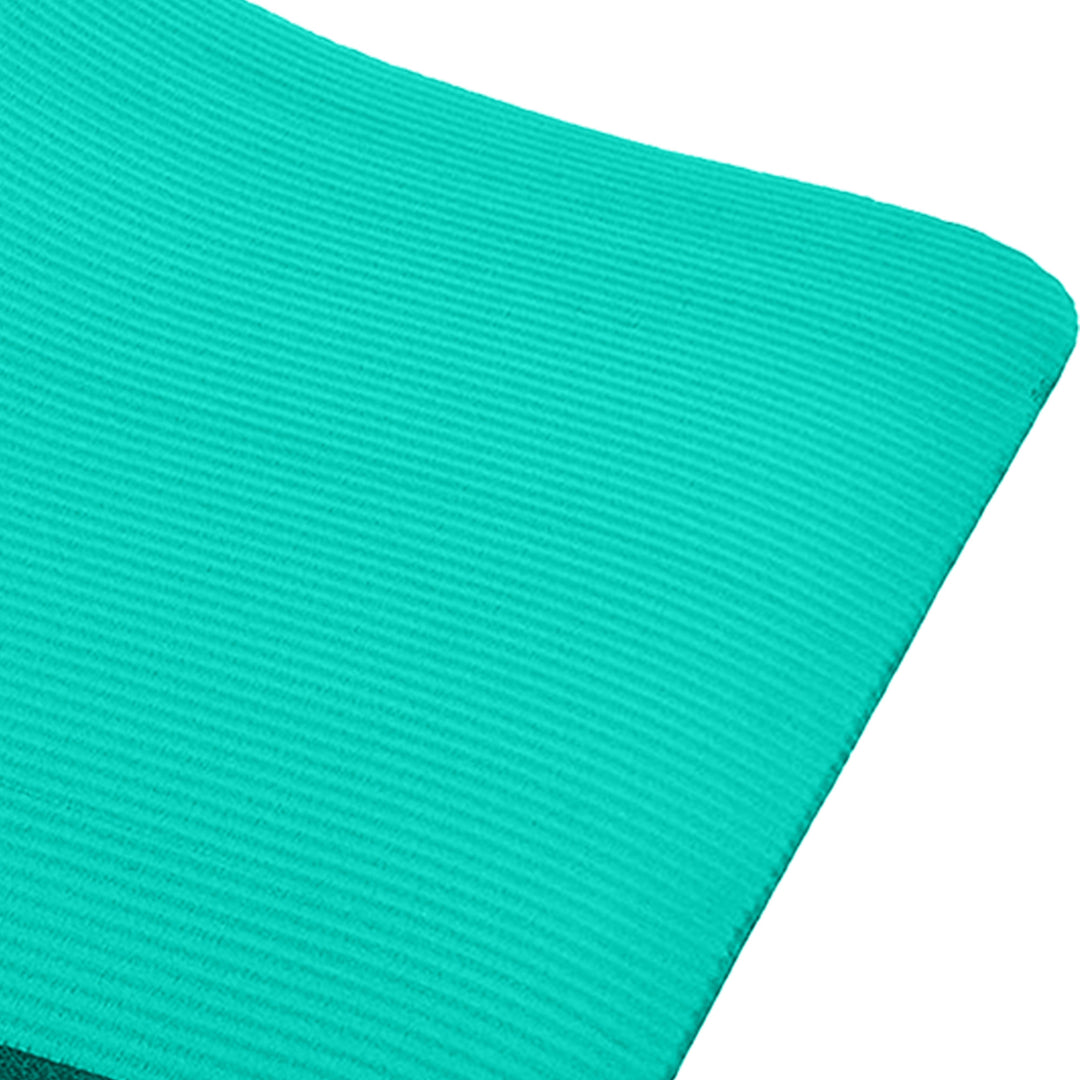 BalanceFrom Fitness GoCloud 1" Extra Thick Exercise Mat w/Strap, Green(Open Box)