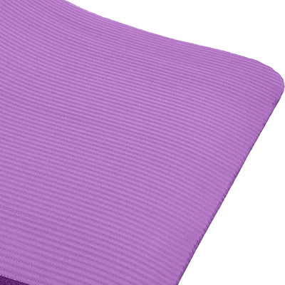 Fitness GoCloud 1" Extra Thick Exercise Mat w/Carrying Strap, Purple (Open Box)