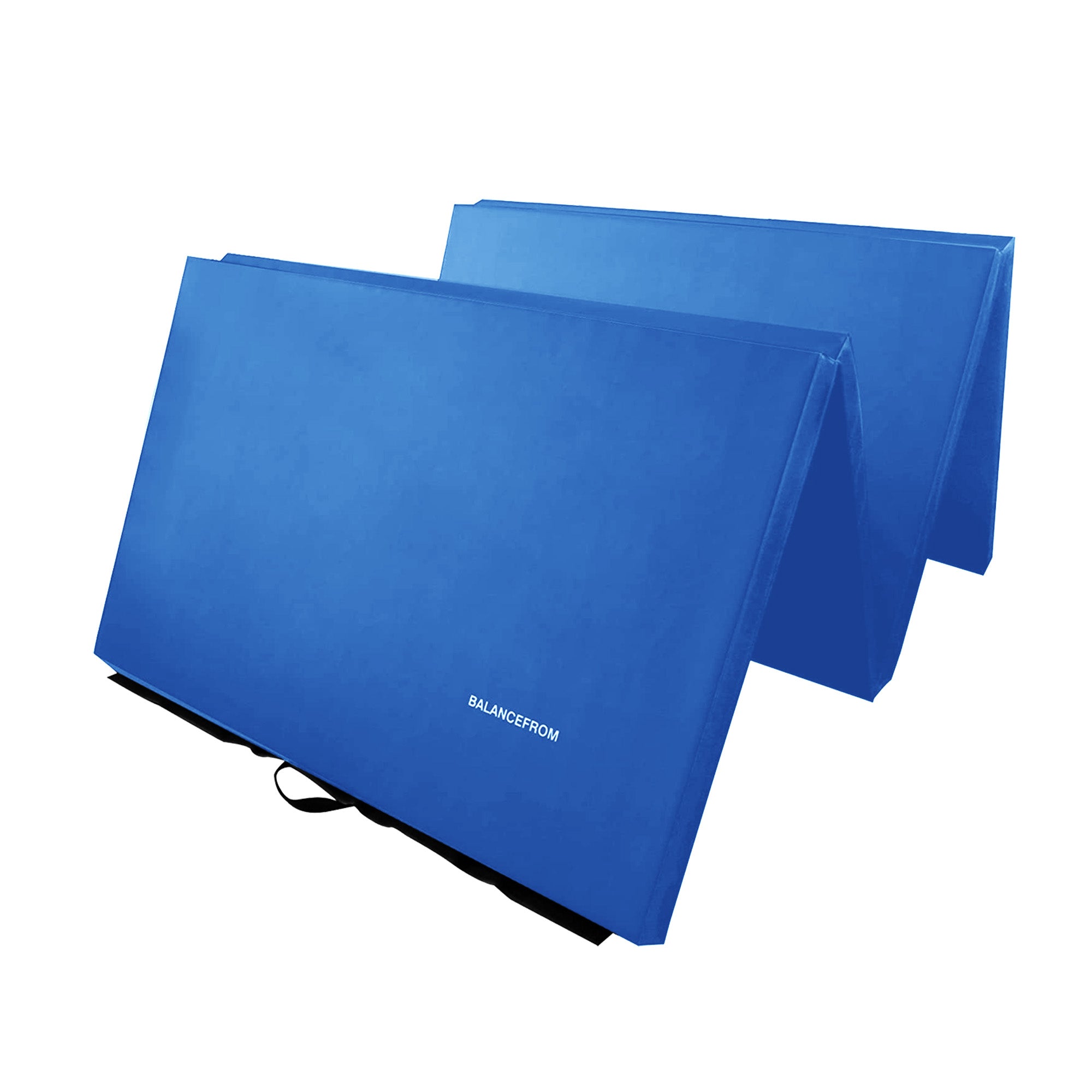 BalanceFrom Fitness 120 x 48 Inch Exercise Mat & Adjustable Gymnastics Bar, Blue - VMInnovations
