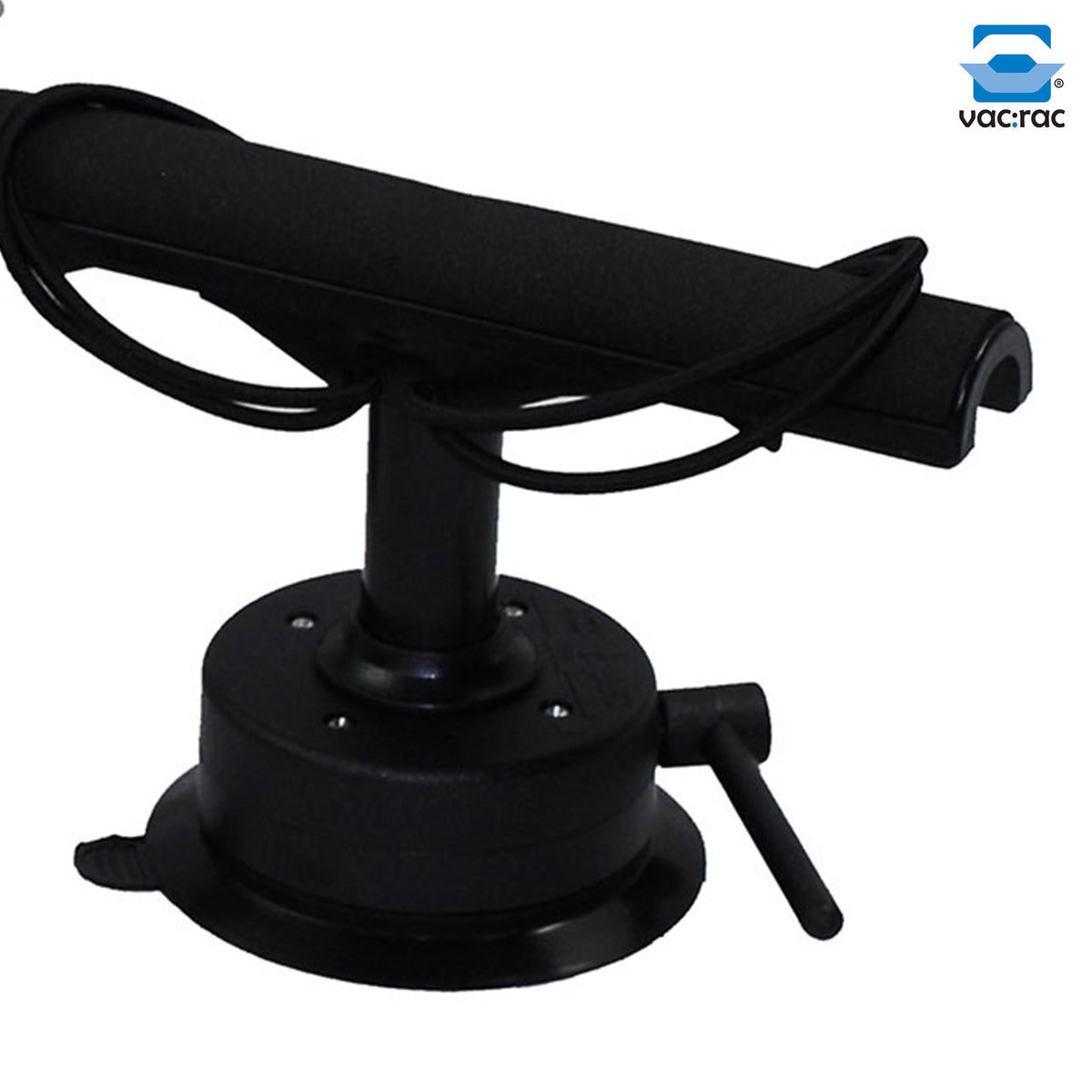 Vac Rac Pro Standard Vacuum Base T Bar Design Rod Rack Holds Up To 8 Rods, Black