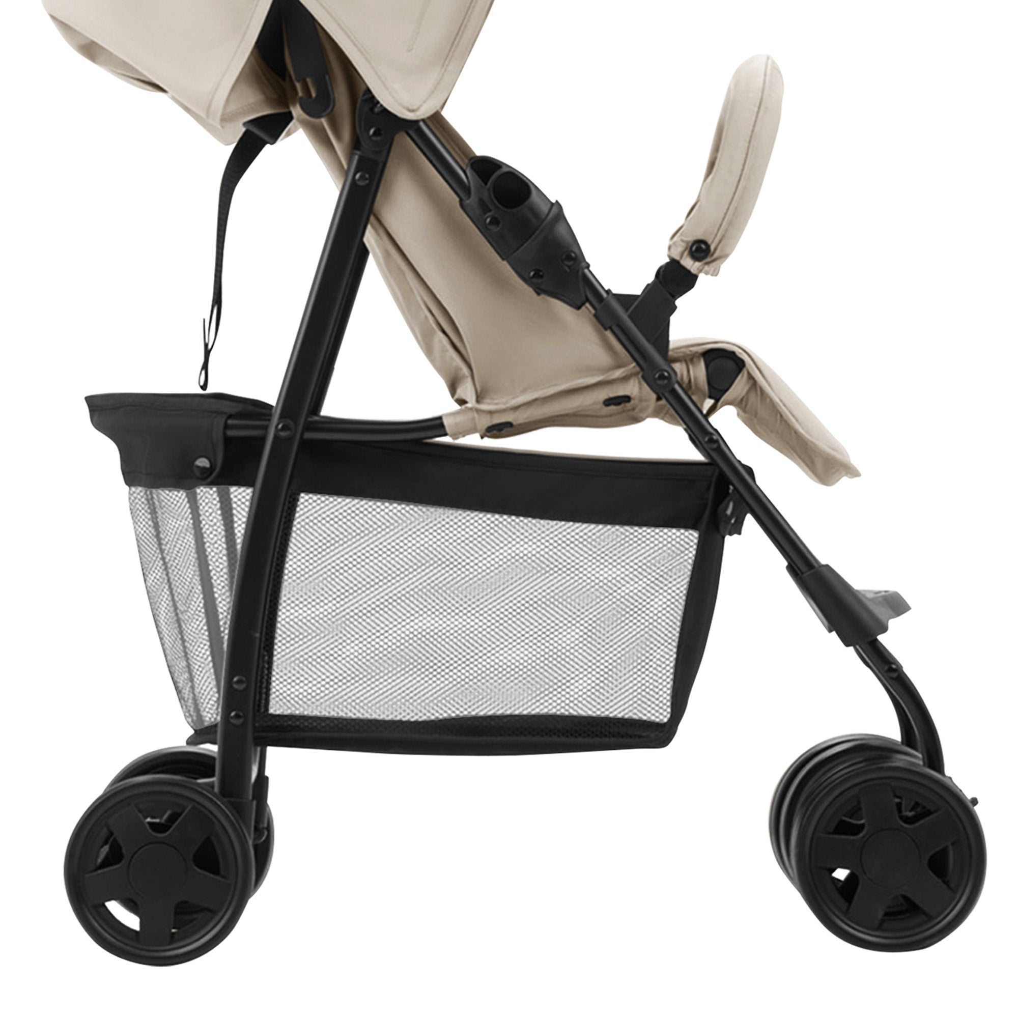 hauck Sport Lightweight Compact & Foldable Stroller, Push Chair, Beige(Open Box) - VMInnovations
