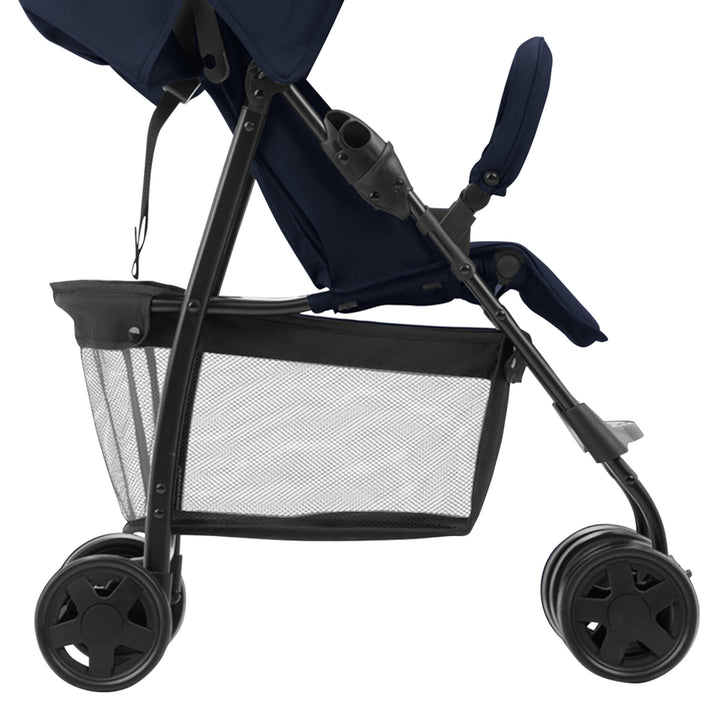 hauck Sport T13 Lightweight Compact Foldable Stroller Push Chair Dark Blue(Used)