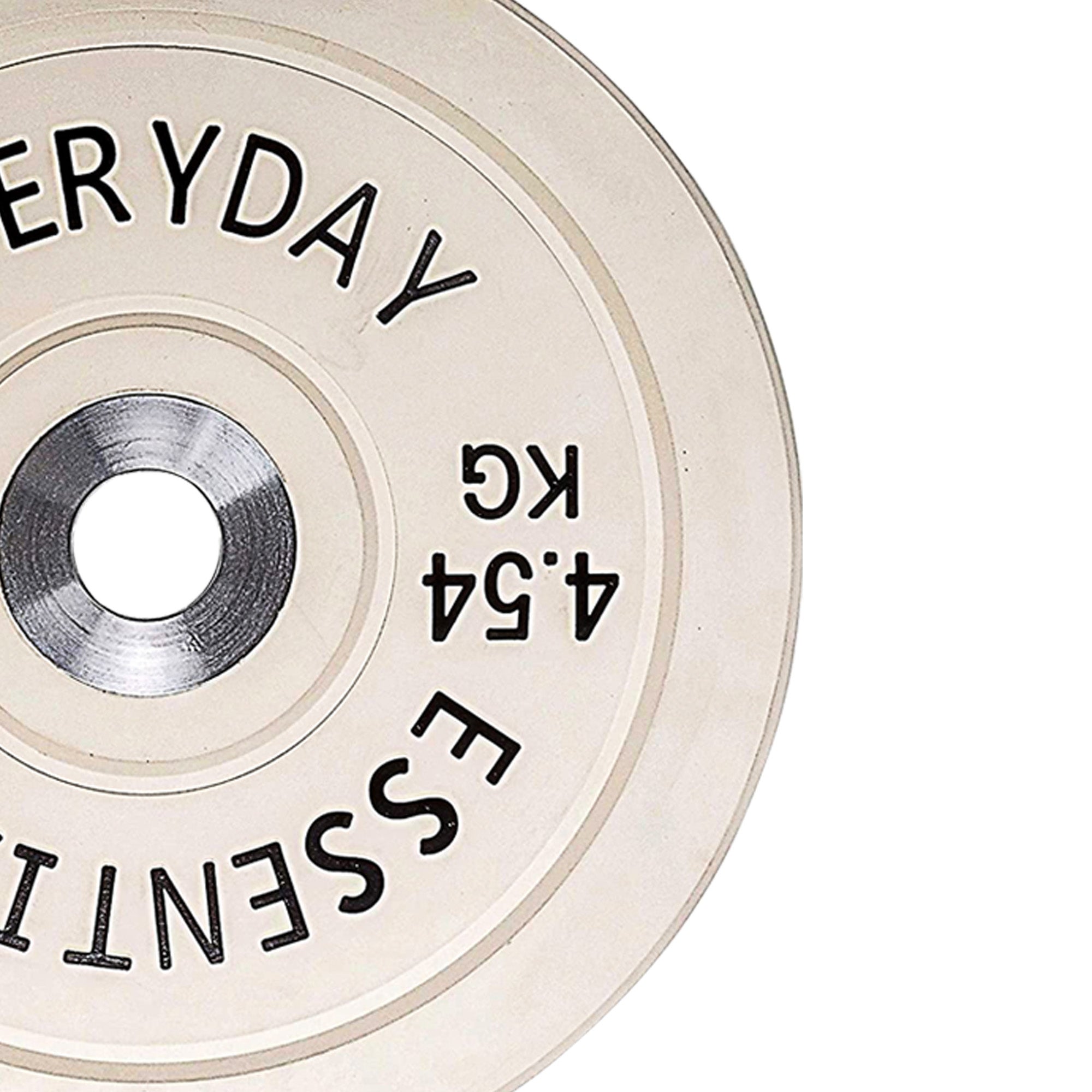BalanceFrom Everyday Essentials 10lb Olympic Weight Bumper Plate,White(Open Box) - VMInnovations