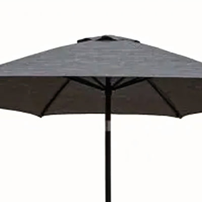 Four Seasons Courtyard Tuscany Market Aluminum Umbrella w/ Crank and Tilt, Gray