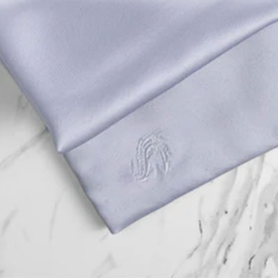 Sleepgram Queen Size Breathable Cooling Silk Pillowcase, Grey Stone (Open Box) - VMInnovations