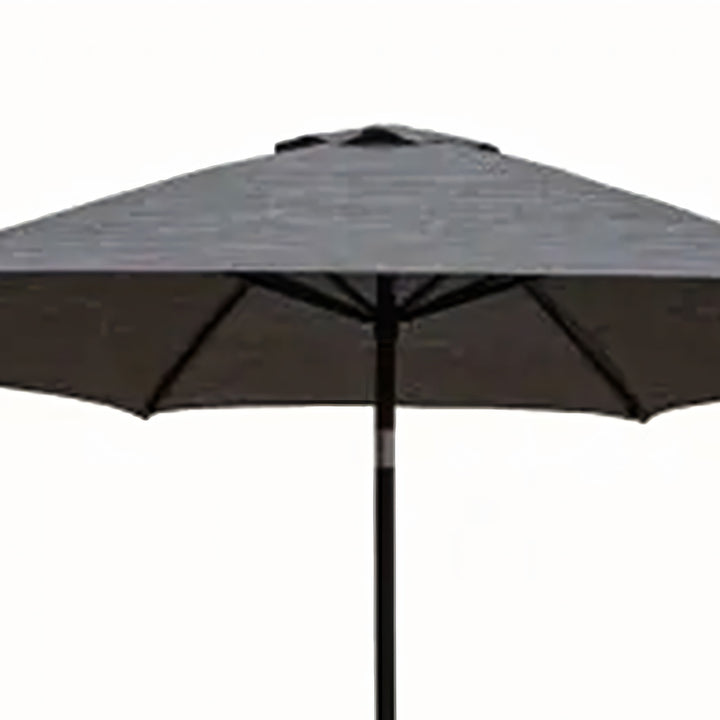 Four Seasons Courtyard Tuscany Market Aluminum Umbrella w/ Crank and Tilt, Gray - VMInnovations
