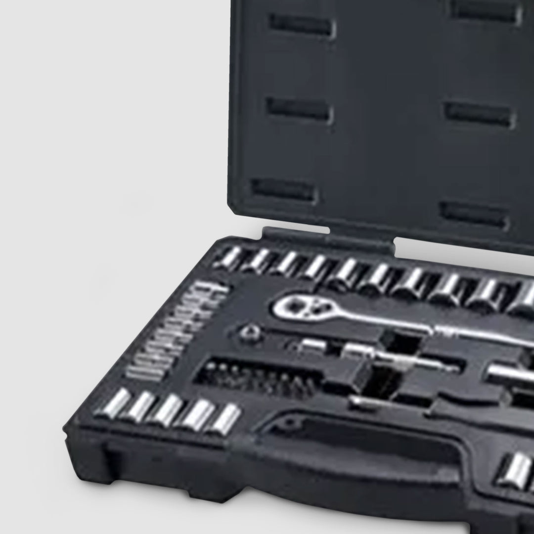 Master Mechanic Drive 54 Piece Mechanic's Tool Accessory Socket Set (Open Box)