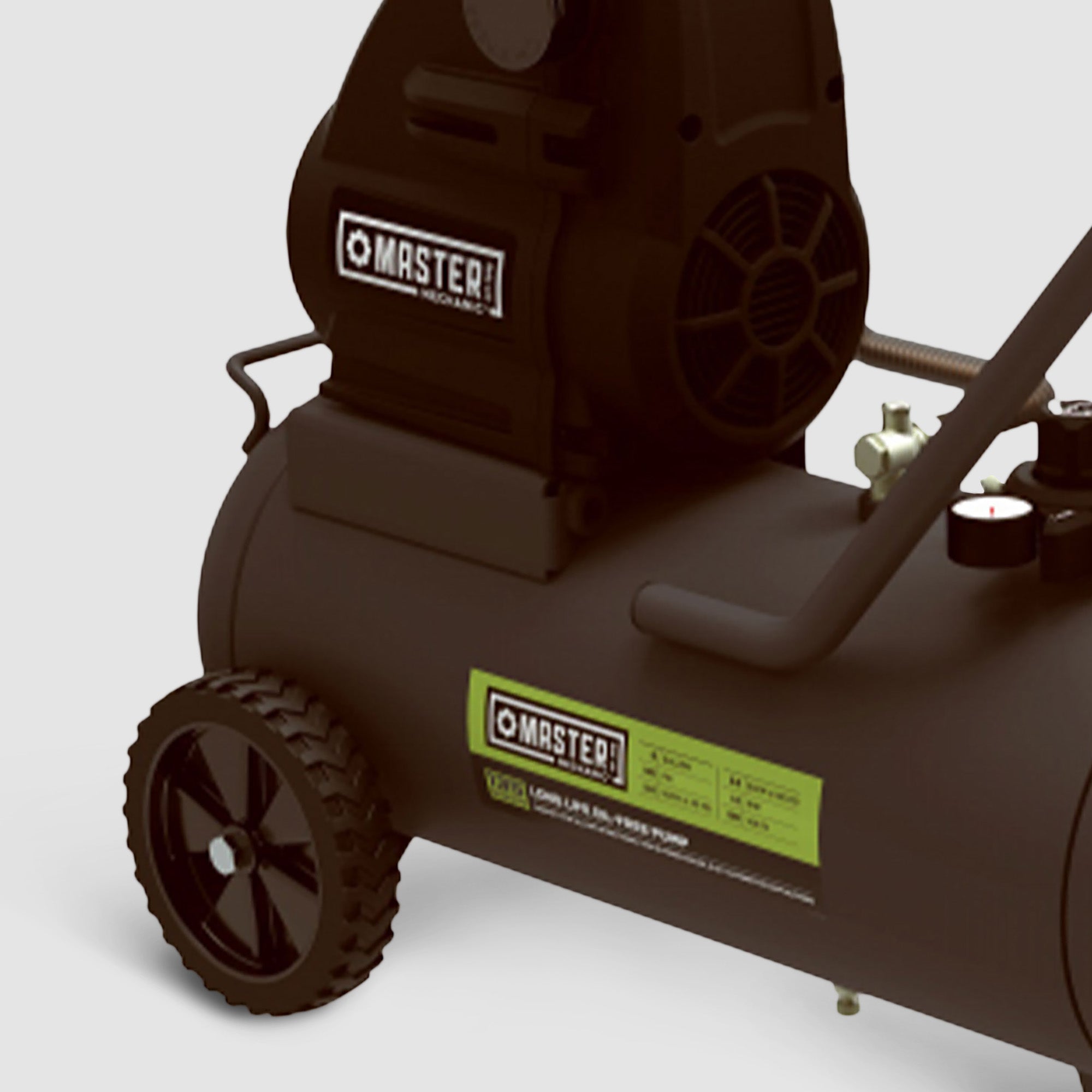 Master Mechanic 8 Gallon Portable Oil Free Air Compressor with Enclosed Motor - VMInnovations