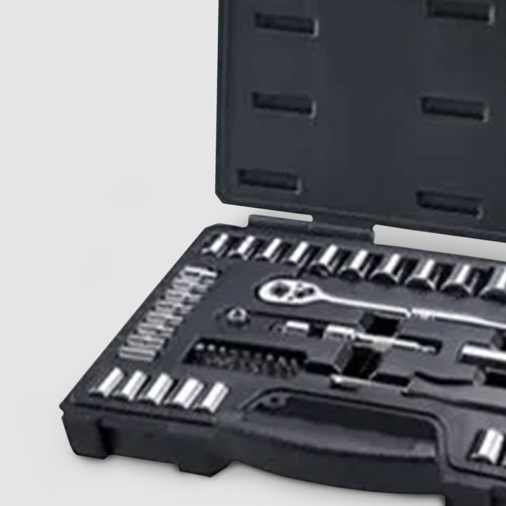 Master Mechanic Drive 54 Piece Mechanic's Tool Accessory Socket Set (Open Box) - VMInnovations