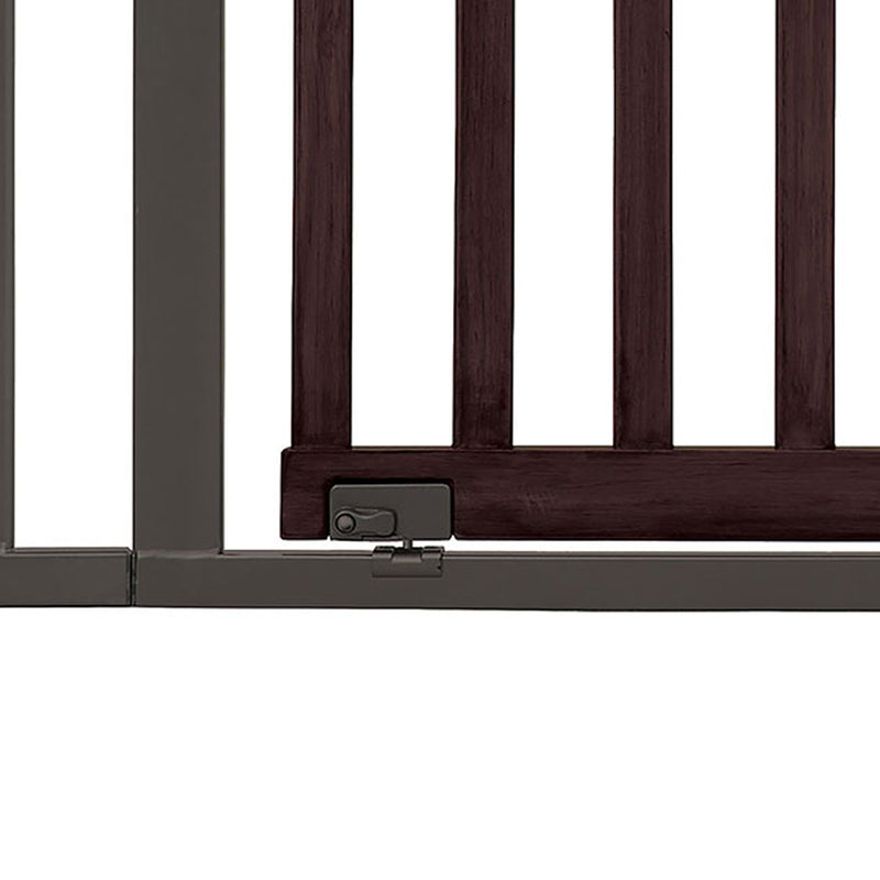 Ingenuity 30" Summer Infant West End Safety Pet and Baby Gate, Dark Walnut(Used)