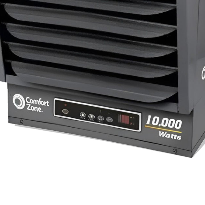 Comfort Zone 10,000W Fan Forced Ceiling Mount Industrial Heater, Gray (Open Box) - VMInnovations