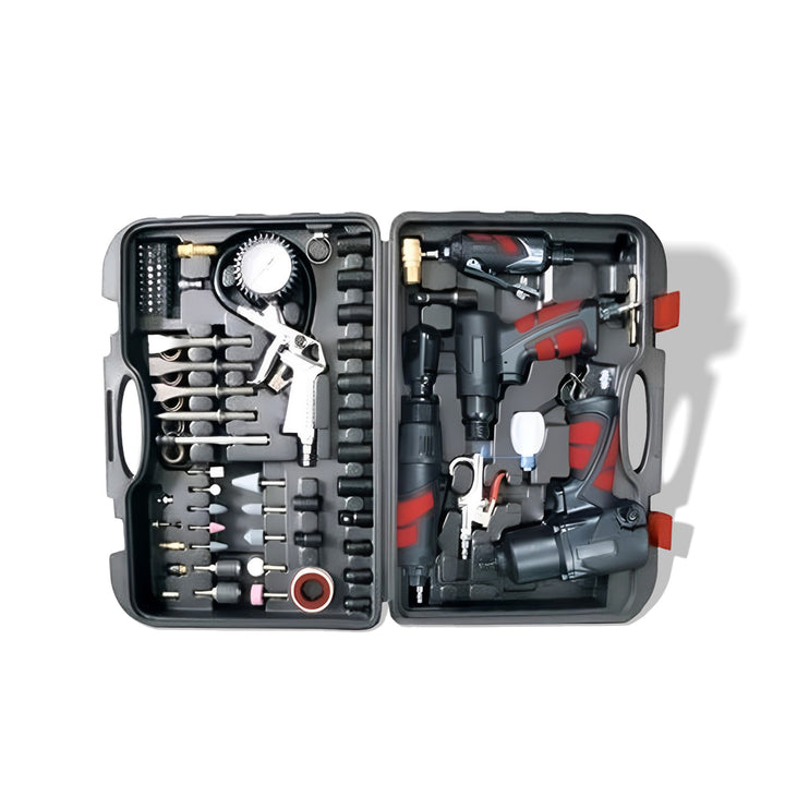 Master Mechanic 100PC Air Tool Kit with Impact Wrench and Ratchet Wrench (Used)