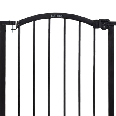 Summer 36" Extra Tall Summer Decorative Pet and Baby Gate, Black (Open Box) - VMInnovations