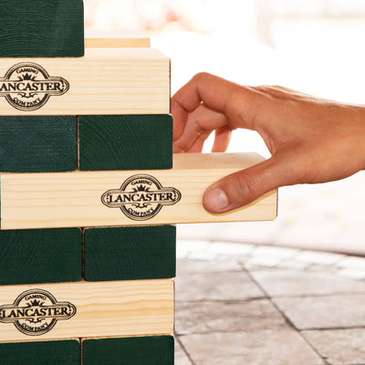Lancaster Gaming Company Giant Wooden Tumbling Tower Game, Black & Pine (Used)