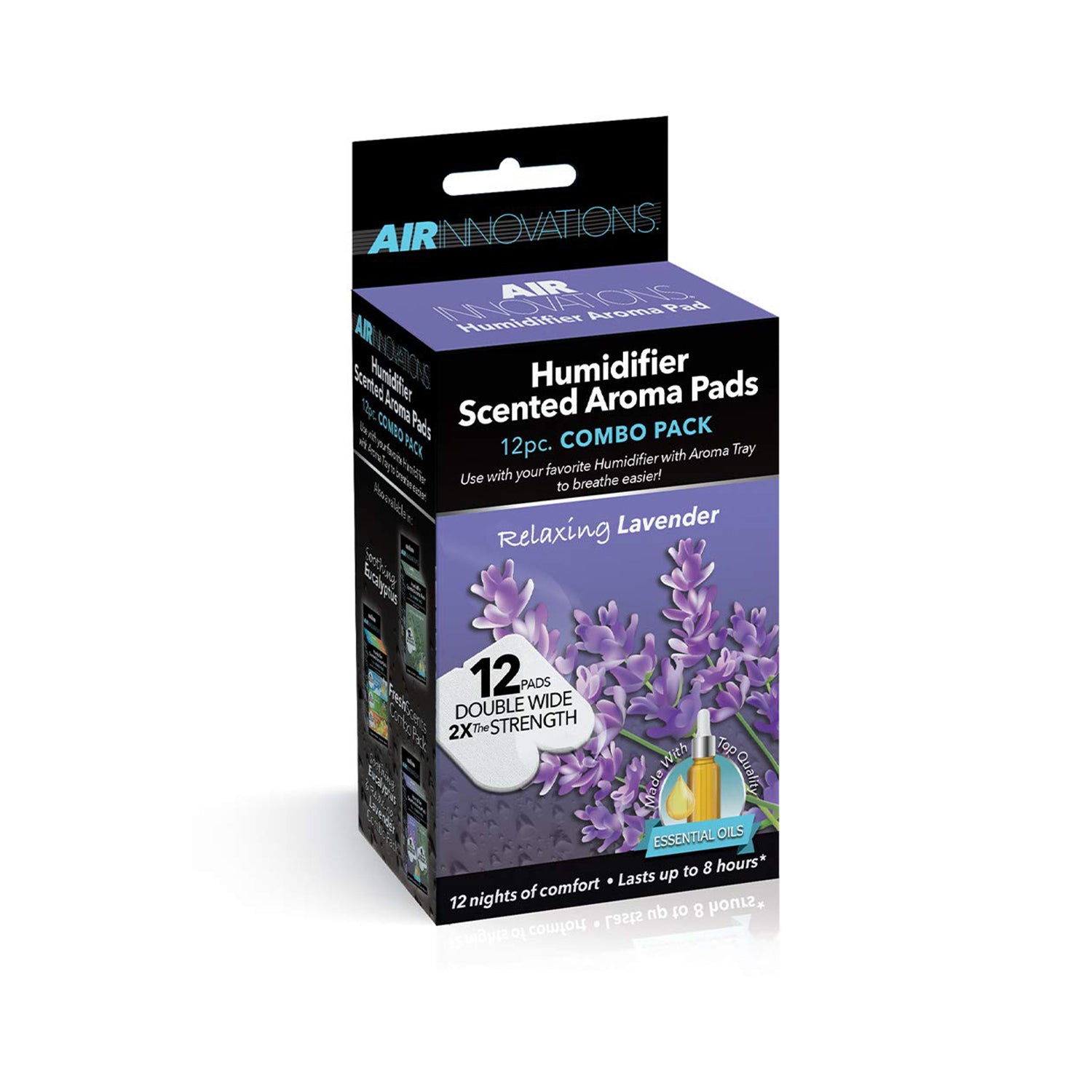 Air Innovations MH-701BA Ultrasonic Cool Mist Humidifier with Refills (12 Pack)