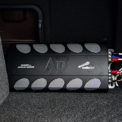 Audiopipe Class D Amp, Capacitor, 12 Inch Dual Subwoofer, with QPOWER Wire Kit - VMInnovations