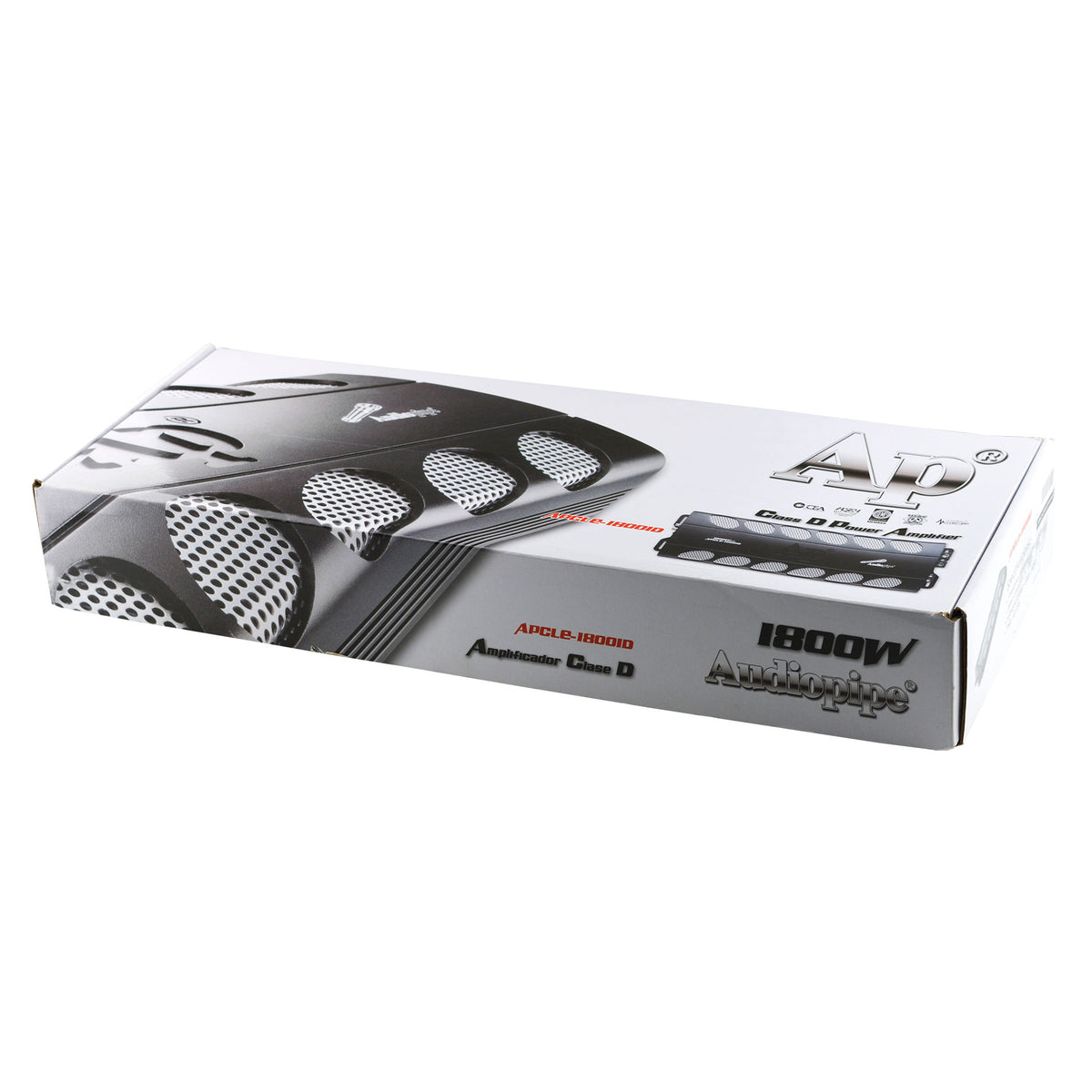 Audiopipe 1800W Class D Mono Amp & 2000W 4-Channel Class AB MOSFET Amp Car Audio