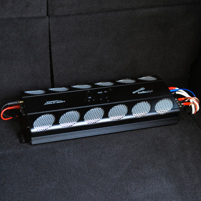 AudioPipe Class AB 2000 Watt 4 Channel MOSFET Car Stereo Amplifier (For Parts)