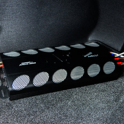 Audiopipe Class AB 2 Channel Amp, 8 Inch Stereo Speaker, and Soundstorm Wire Kit - VMInnovations