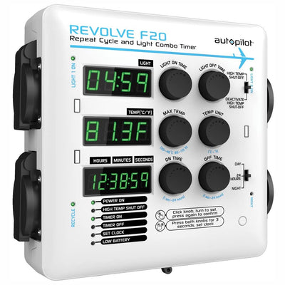 AutoPilot Revolve F20 Digital Repeat Cycle Grow Light Combo Timer (For Parts)