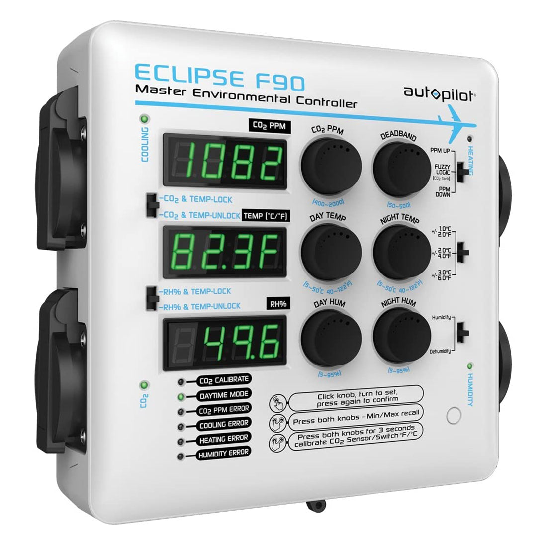 Autopilot Eclipse F90 Master Environmental CO2 Controller Wall Unit (For Parts)