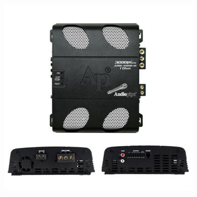 AudioPipe Full Range High Power Class D Car Audio Amplifier, Black (Open Box)