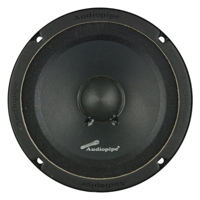 Audiopipe Class AB Amp, 6 Inch Stereo Speaker (2 Pack), and Soundstorm Wire Kit