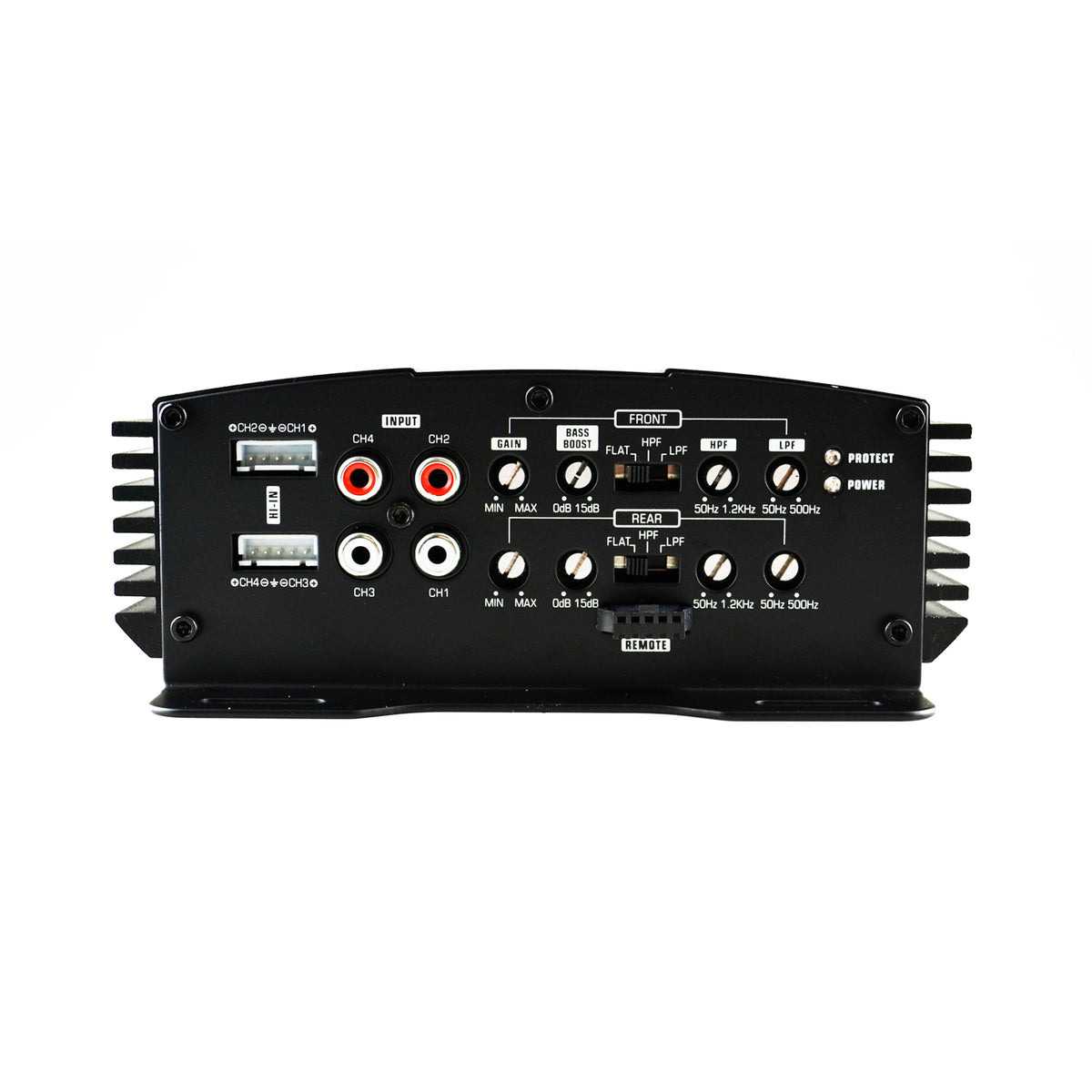AudioPipe MOSFET Car Stereo Amplifier w/ 4 Loudspeakers & Complete Wiring Kit