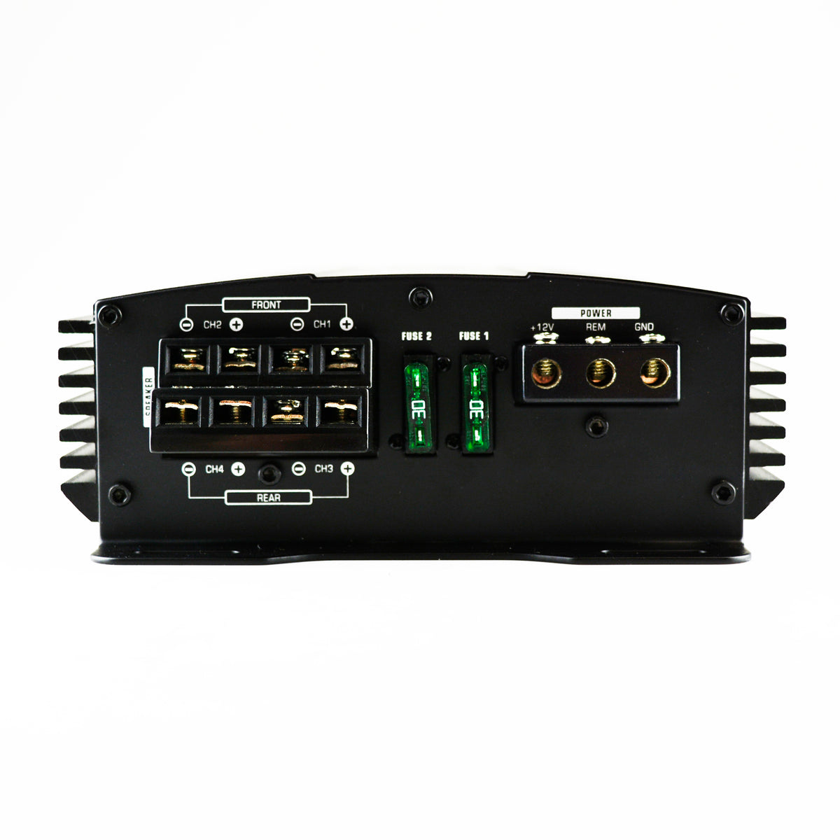 AudioPipe MOSFET Car Stereo Amplifier w/ 4 Driver Speakers & Complete Wiring Kit