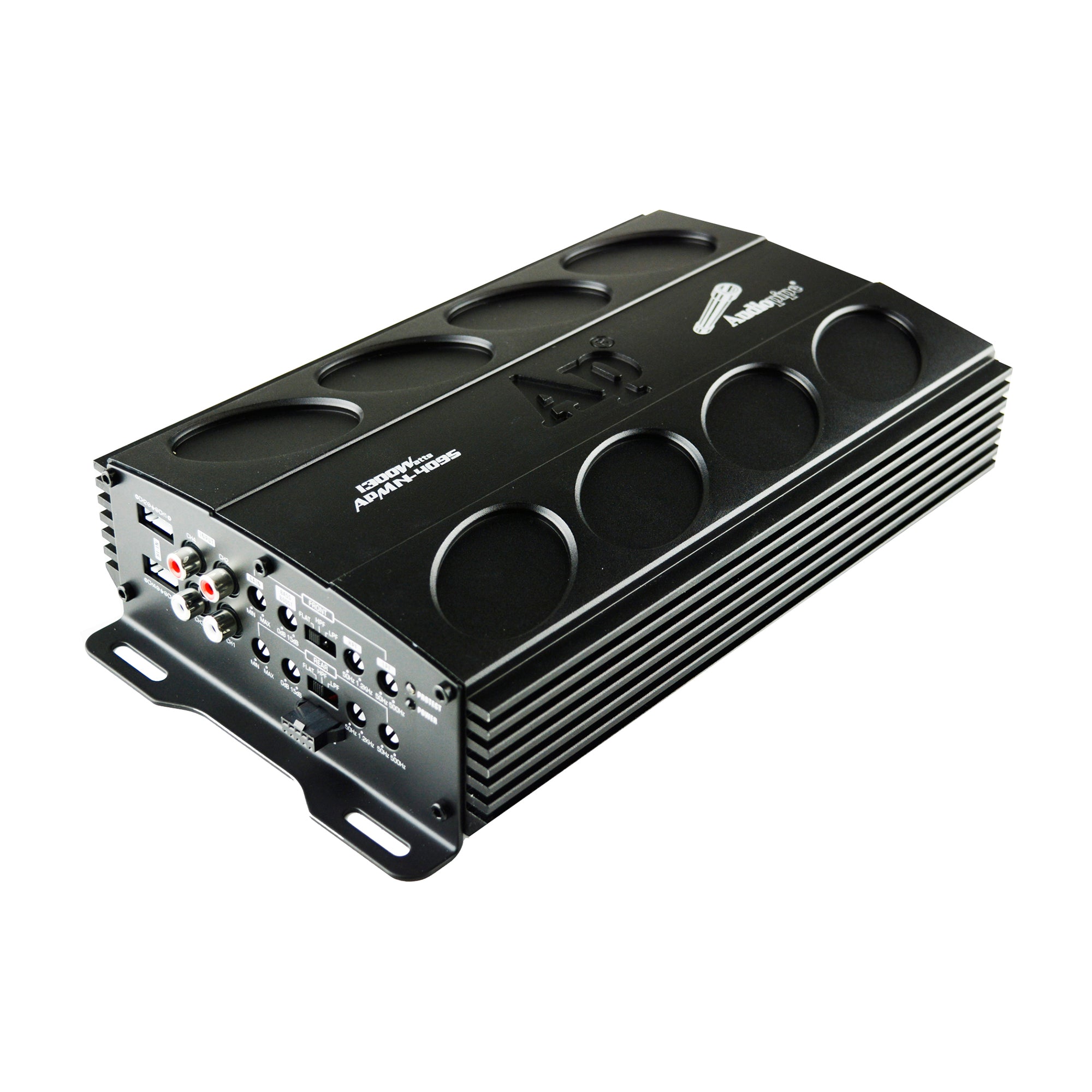 AudioPipe MOSFET Car Stereo Amplifier w/ 4 Driver Speakers & Complete Wiring Kit - VMInnovations