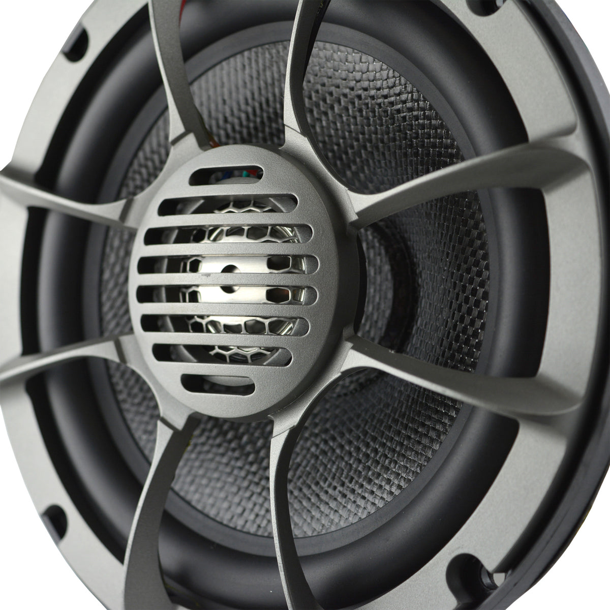 Audiopipe APMP-T625LD 6.5 Inch 250 Watt 4 Ohm 2 Way Marine Audio Speaker, Silver