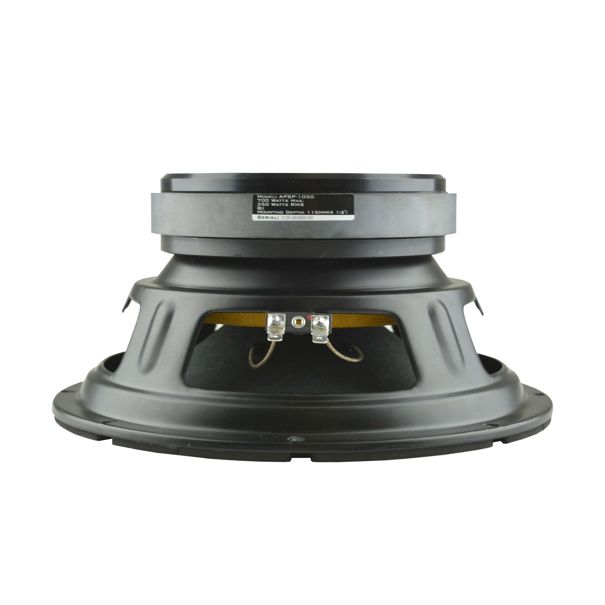Audiopipe APSP-1050 10 Inch 700 Watt Dynamic Mid Range Car Audio Loudspeaker