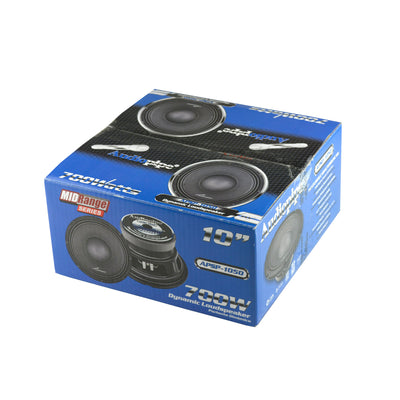 Audiopipe APSP-1050 10 Inch 700 Watt Dynamic Mid Range Car Audio Loudspeaker