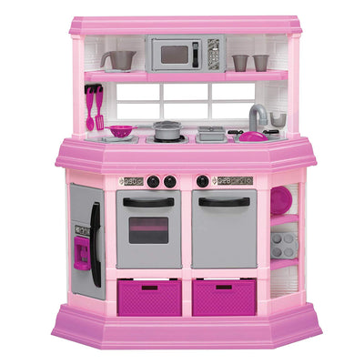 American Plastic Toys Kids Pink First Custom Kitchen Role Play Toy Set (Used)