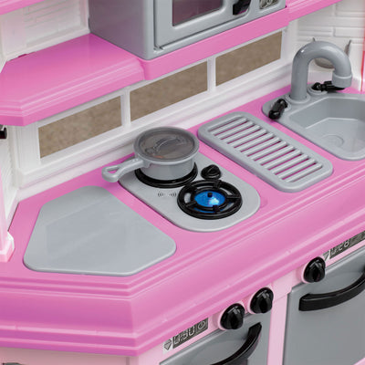 American Plastic Toys Kids Pink First Custom Kitchen Role Play Toy Set (Used)